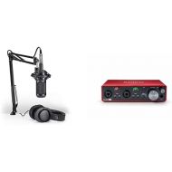 Audio-Technica AT2035PK Vocal Microphone Pack, Black & Focusrite Scarlett 2i2 (3rd Gen) USB Audio Interface with Pro Tools | First