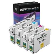 Speedy Inks Remanufactured Ink Cartridge Replacement for Epson 124 (1 Black, 1 Cyan, 1 Magenta, 1 Yellow, 4-Pack)