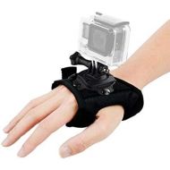 GOHIGH Wrist Strap Mount for GoPro Hero 10/9/8/7/6/5s/5/4s/4/3+,360 Degree Panoramic Swiveling Hand Glove Mount for YI Discovery SJCAM AKASO