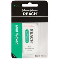 Johnson & Johnson Oral Health Products 9234 Reach Mint Waxed Dental Floss, 200 yds (Pack of 24)