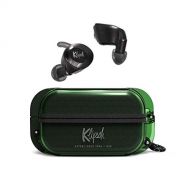 Klipsch T5 II True Wireless Sport Earphones in Green with Dust/Waterproof Case & Earbuds, Best Fitting Ear Tips, Ear Wings, 32 Hours of Battery Life, and Wireless Charging Case