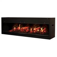 DIMPLEX North America VF5452L Opti-V Electric Fireplace, Black