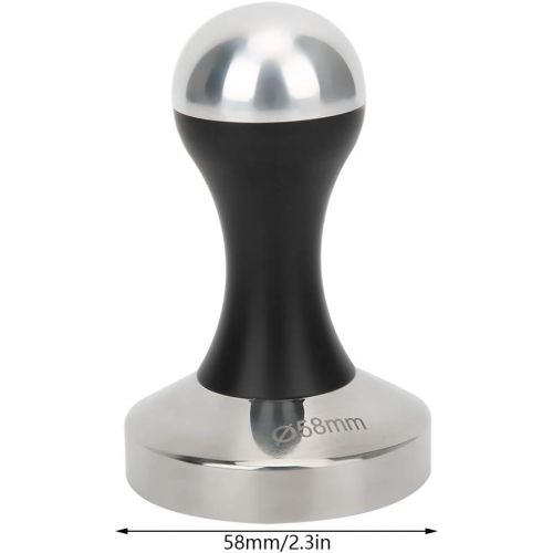  AOER Espresso Tamper, Black Stainless Steel Coffee Pressing Tool Coffee Machine Accessories Coffee Tamper Manual Coffee Tamper Portable for Home for Coffee