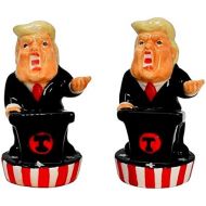 Puckator Flutter President Donald Trump Ceramic Salt and Pepper Cruet Set 10cm. Brand New & Boxed