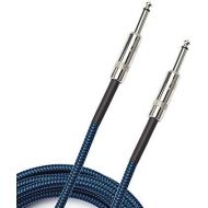 DAddario Accessories Braided Instrument Cable, 10 - Blue