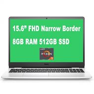 Flagship Dell Inspiron 15 3000 3505 Laptop 15.6” FHD Narrow Border WVA Display AMD 4 Core Ryzen 5 3450U Processor 8GB RAM 512GB SSD MaxxAudio Win10 (Snow White)
