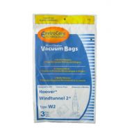 3 Hoover Type W2 Windtunnel Allergy Vacuum Bags, Bagged, Upright Vacuum Cleaners, W2, 401080W2 by EnviroCare