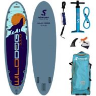 SUPwave Stemax Wild Dog 110 SUP Standup Paddel Board aufblasbar inkl Coil-Leash, Stand up Paddle, Yoga, Fitness, Hund, Wild Wasser