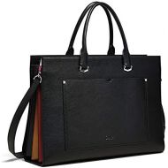 [아마존베스트]CLUCI Briefcase for Women Leather Slim 15.6 Inch Laptop Business Shoulder Bag Black