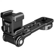 AIROKA Camera Bracket Tripod Cold Shoe Mount for Mic & LED Light w 1/4 inch Adapter Compatible with DJI Osmo Mobile 3/4 Zhiyun Smooth 4/Q Feiyutech Gimbal