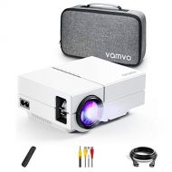 Vamvo Movie Projector, Portable Projector with Dolby Digital Plus Support 1080P 200 Display, Compatible with Fire TV Stick/PS4, Video Outdoor Projector for Phone with HDMI, VGA, SD