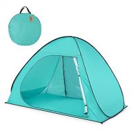 Lixada Automatic Pop Up Beach Tent Sun Shelter Cabana for 2-3 Person UPF50+ UV Protection Beach Shade