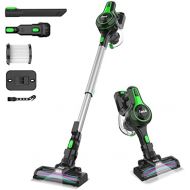 INSE Cordless Vacuum Cleaner, 6-in-1 Rechargeable Stick Vacuum with 2200 m-A-h Battery, Powerful Lightweight Vacuum Cleaner, Up to 45 Mins Runtime, for Home Hard Floor Carpet Pet H