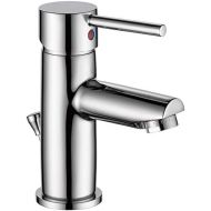 Delta Faucet Modern Single Hole Bathroom Faucet, Single Handle Bathroom Faucet Chrome, Bathroom Sink Faucet, Drain Assembly, Chrome 559LF-PP