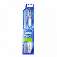 Genipe Oral B Dual Clean Electric Toothbrush Teeth Whitening Cross Action Tooth Brush Non-Rechargeable Battery Powered Brush Tooth Blue