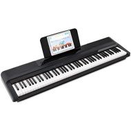 [아마존베스트]The ONE Music Group, 88 Smart Pro Essential, Portable Digital Keyboard, Stage Piano with Weighted Hammer Action Keys, Black (T98)