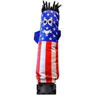 LookOurWay Mini Air Dancers Inflatable Tube Man Set Desktop Size, American Flag