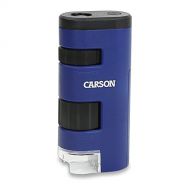 [아마존베스트]Carson Pocket Micro 20x-60x LED Lighted Zoom Field Microscope with Aspheric Lens System (MM-450),Blue