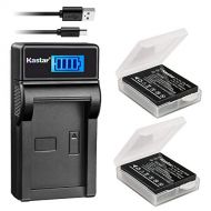 Kastar Battery (X2) & LCD Slim USB Charger for Panasonic Lumix CGA-S005 S005E DMW-BCC12 and Lumix DMC-FS1 FS2 DMC-FX01 FX07 DMC-FX1 FX3 FX8 FX9 FX10 FX12 FX50 FX100 FX150 FX180 DMC