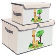 [아마존베스트]DIMJ Toy Chest with Lids, Kids Toy Bin 2 Packs Toy Storage Organizer for Boys, Girls, Nursery, Playroom, Closet, Living Room