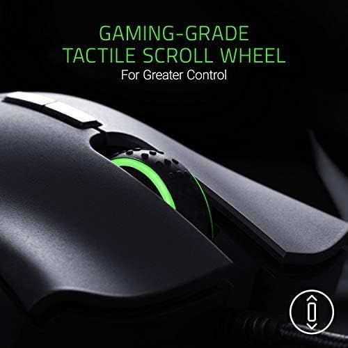 레이저 [아마존베스트]Razer DeathAdder Elite Gaming Mouse: 16,000 DPI Optical Sensor - Chroma RGB Lighting - 7 Programmable Buttons - Mechanical Switches - Rubber Side Grips - Matte Black