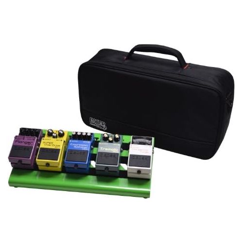  Gator Cases Aluminum Guitar Pedal Board with Carry Bag; Small: 15.75 x 7 Green (GPB-LAK-GR)