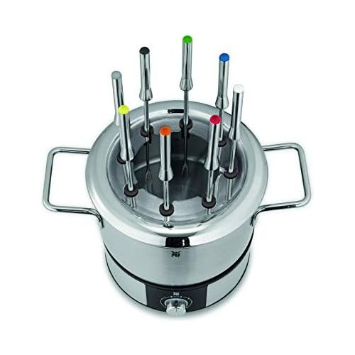 더블유엠에프 WMF LONO Fondue (1400 W, fuer bis zu 8 Personen, variable Temperatur) cromargan matt/silber