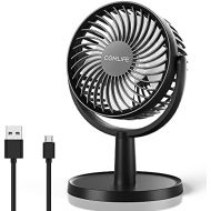 [아마존베스트]COMLIFE Mini USB Desk Fan, USB Fan with 4 Speeds / 310° Rotation, Portable Personal USB Fan for Home, Office