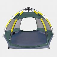 Wai Sports & Outdoors Hewolf 1697 Outdoor Camping Hexagonal Automatic Rain-Proof Tent, Upgraded Version (Blue) Tents & Accessories (Color : Mint Blue)