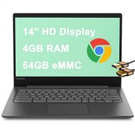 Lenovo Premium Chromebook S330 14?Latest Laptop?14 HD Display MediaTek MT8173C Quad-Core Processor 4GB RAM 64GB eMMC Camera Bluetooth 4.1 Chrome OS + HDMI Cable
