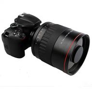 Lightdow 900mm F8.0 Telephoto Mirror Lens + T2 Mount Adapter Ring for Canon EOS Rebel T7 T7i T6 T6i T5 T5i SL2 80D 77D 700D 70D 60D 50D 5D 6D 7D 600D 550D 200D 150D 100D 1300D 1400