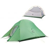 Naturehike Cloud-up 2 Ultraleichtes Campingzelt fuer 2 Personen - Wasserdichtes Doppelschicht Backpackingzelt 4 Seasons