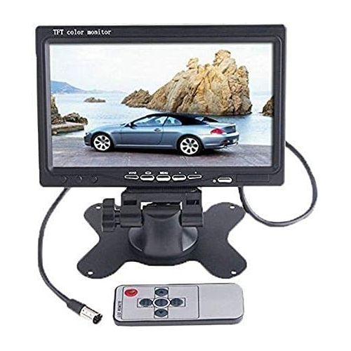  BW 7 inch High Resolution 800*480 TFT Color LCD Car Rear View Camera Monitor Support Rotating The Screen and 2 AV Inputs