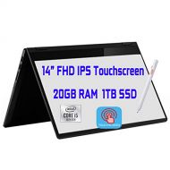 Flagship Lenovo Flex 14 2 in 1 Business Laptop 14” FHD IPS Touchscreen 10th Gen Intel 4-Core i5-10210U (Beat i7-8550U) 20GB RAM 1TB SSD Backlit Fingerprint USB-C Win10 + Pen