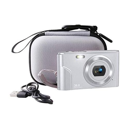  WERJIA Kids Camera Case for AbergBest 21 Mega Pixels 2.7 LCD Rechargeable HD/Lecran/Sevenat/Kodak Pixpro Digital Camera and More Brands Kids Camera (Grey)