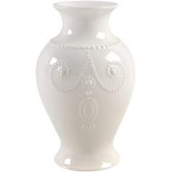 Lenox White French Perle 8 Bouquet Vase, 2.10 LB