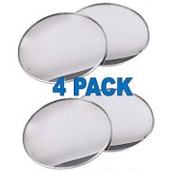 Chachlili 4 Pack CAR Blind SPOT Mirrors Convex Glass for SUV Motorcycle Truck Snowmobiles 2 Stick ON Wholesale Bulk LOT