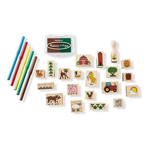  Melissa & Doug Stamp A Scene Farm | Arts & Crafts | Stamp Sets & Stencils | 4+ | Gift for Boy or Girl