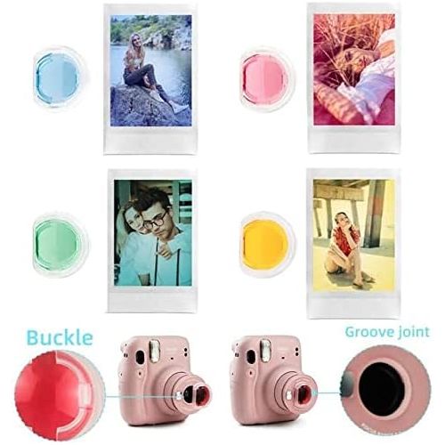  WOGOZAN Accessories Kit for Fujifilm Instax Mini 11 Instant Camera (Custom Case with Strap + Assorted Frames + Photo Album + 60 Colorful Sticker Frames + More) (Sky Blue)