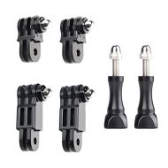 HSU Adjust Arm Straight Joints Mount, Long and Short Same Direction Straight Joints Mount for GoPro Hero 10 9 8 7 6 5 4 3 3+ 2 1, AKASO Campark and Other Action Cameras