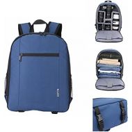 G-raphy Camera Backpack Photography Backpack 14 x 10 x 5with Raincover and Tablet Compartment (Blue)