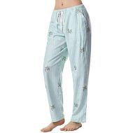 Bamboo COOL Womens Pajama Pants Bamboo Viscose Soft Longue Pants Print Sleep Bottoms with Pockets