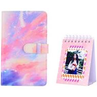 Bsuuy Mini Photo Album - Fits for Fujifilm Instax Mini 11 9 8 8+ 90 25 7s 50s, Polaroid Snap PIC-300, Kodak Mini 3-Inch Film, Free Desk Calendar Album (108 Pocket Cloud Starry Sky)