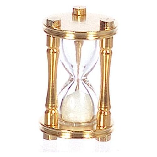  AZTEC IMPORTS Dollhouse Miniature 1:12 Scale Brass Hourglass #S8516