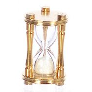 AZTEC IMPORTS Dollhouse Miniature 1:12 Scale Brass Hourglass #S8516