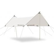 BBGS Camping Tarp, Waterproof Lightweight Multifunctional Hammock Rain Fly Tarp, for Camping, Sunshade, Hiking, Backpacking