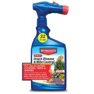 BIOADVANCED 701287A 3 in 1 Insect, Disease, and Mite Control for Plants, 32 Ounce, Ready to Spray