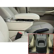 SLONG for 2006-2018 Suzuki SX4 Luxury Car Armrest Center Console Accessories The Cover Can Raised Oversized Space Built-in LED Light with Cup Holder Removable Ashtray Beige