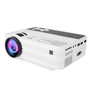 Hakeeta Mini Portable LED Projector,5000L Brightness Full HD Video Projector 1920 x 1080,LCD LED Home Theater Projector Compatible with SD USB AV HDMI VGA,can Project to Ceiling