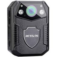 [아마존베스트]Retevis RT77 Body Camera Mini HD 1080P 21MP Police Camera Worn Video Camera 150° Field of View Security IR Night Vision Motion Detection 2650mAh IP54 Body Cam (16GB)